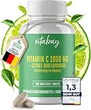 Vitabay Vitamin C hochdosiert 1000mg + Bioflavonoide VEGAN - 180...