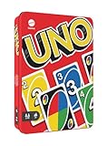 Mattel Games HGB63 - UNO-Kartenspiel mit 112 Karten in hochwertiger...