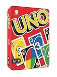 Mattel Games HGB63 - UNO-Kartenspiel mit 112 Karten in hochwertiger...