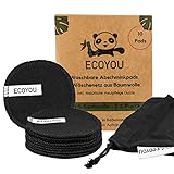 EcoYou waschbare Abschminkpads aus Bio-Baumwolle - wiederverwendbare...