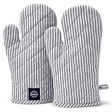 Encasa XO Long 18x30 cm Oven Microwave Hand Gloves Mitts (2 pc Set) for...