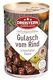 DREISTERN Rindergulasch 400g | leckeres Gulasch in der praktischen...