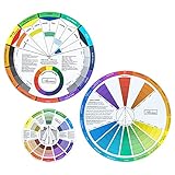Mcbazel 3 Stück Color Wheel,Maler Zubehör Farbrad Set, Farbmischrad...