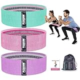 PLEASION Resistance Bands Fitnessband, Fitnessbänder Stoffbänder 3er Set,...