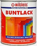 Wilckens Kunstharz Buntlack für Innen und Außen, hochglänzend, 750 ml,...
