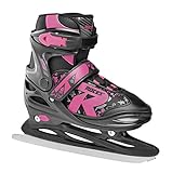 Roces Kinder Jokey Ice 2.0 Girl Verstellbarer Schlittschuh, black-fuchsia,...