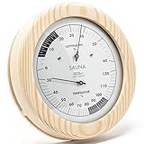 Fischer 196TH-03 - Sauna-Thermohygrometer - 150mm Haar-Hygrometer und...