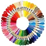 UKOFEW Stickgarn,Stickgarn Set,50 Farben Embroidery Floss Multifarben...