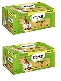 KITEKAT Portionsbeutel Multipack in Sauce 3 Varietäten (2X 48x85g, Bunte...