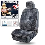 WALSER Premium Lammfell Autositzbezug Maya, 100% Lammfell Sitzbezug für...