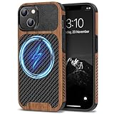TENDLIN Magnetische Schutzhülle Kompatibel mit iPhone 14 Plus Hülle Holz...