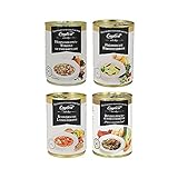 Suppenterrinen 4er-Set, in der Dose (4 x 400g)