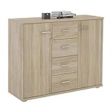 CARO-Möbel Sideboard Jamie Kommode Büromöbel mit 2 Türen und 4...