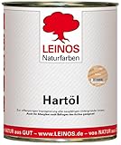 LEINOS Holzöl 750 ml | Hartöl Farblos für Tische Möbel Arbeitsplatten |...