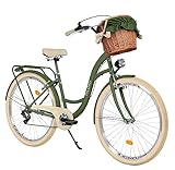 Balticuz OU Komfort Fahrrad Citybike Mit Weidenkorb Damenfahrrad Hollandrad...