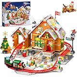 CUBIMANA 2025 Weihnachten Lebkuchenhaus Achterbahn Bauspielzeug Set mit...