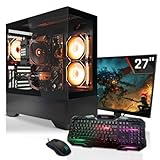 SYSTEMTREFF Gaming Komplett PC Set Intel Core i5-13600KF 14x5.1GHz | AMD...