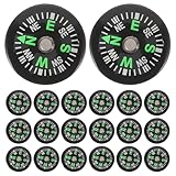GARVALON 20 Stück Kompasse Für Camping Und Wandern Kompaktkompasse Mini...