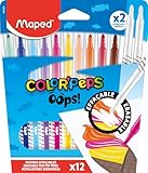 Maped - radierbare Filzstifte COLOUR'PEPS OOPS - x10 radierabre Fasermaler...