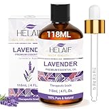 HELAIF Lavendelöl 118mL Ätherisches Lavendel Öl 100% Reines Natürliches...