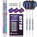 WIN.MAX Dartpfeile mit Metallspitze 90% Tungsten 3 Stück 90% Wolfram Stahl...