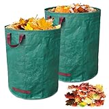 Zommke Gartensack Laubsack Gartenabfallsack,2er Set 272 Liter...