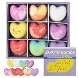 Granvoo 9 PCS LOVE Badebomben Geschenk Set, Badekugeln als Badezusatz,...