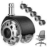 Tbintul 5 x Bürostuhl Rollen, 11mm x 22 mm Große Rollen für...
