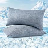 WOLTU Kühlender Kissenbezug 2er Set, Kopfkissenbezug mit Q-Max0.45...