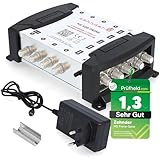[ Test SEHR GUT *] ZEHNDER 5/8 Multischalter für Quattro & Quad LNB,...