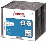 Hama CD Box Slim, Schwarz, 25er Pack