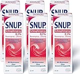 Snup 6x Schnupfenspray 0, 1 Prozent - Nasenspray mit Meerwasser - Lösung...