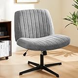 NEWBULIG Modern Armless Home Office Desk Chair with Drehbare Räder und...