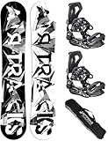 Airtracks Herren Snowboard Set Freeride Freestyle - BWF Camber Snowboard...