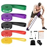 Fokky Fitnessbänder 5 Set, Widerstandsband Resistance Bands Set in 5...