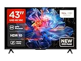 TCL 43V6C 43 Zoll 4K UHD Smart Fernseher – HDR10+, HVA-Panel, Dolby...