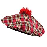 PARTY DISCOUNT Hut Schottenmütze rot kariert, Einheitsgröße