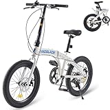 LSBIKE 20 Zoll Klapprad, 7-Gang Shimano Schaltung, Faltbares City Bike mit...
