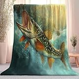 Spezialschrift Tier Fisch Wasserspritzer Flanelldeckes, Super Weiche...