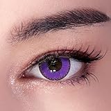 Kleiner Dämon Lila Cosplay Kontaktlinsen – 14,0 mm Durchmesser, Lila...
