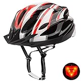 Shinmax Fahrradhelm Herren Damen Fahrradhelm Mit Licht, Fahrradhelm mit...