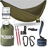 ROBBX® Hängematte Outdoor mit Moskitonetz für 2 Personen | 300kg...