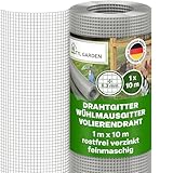 TTL GARDEN 1m x 10m Drahtgitter feinmaschig rostfrei verzinkt 6,3mm Masche...