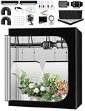 QEANY Komplettes Growzelt Set, 60x120x180cm Growbox, Growzelt-System mit...