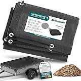 TRAILERKRAFT® Anhängernetz Feinmaschig - Abdecknetz mit Gummiseil - zur...