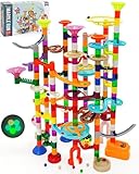 Ucradle Murmelbahn Leuchtend, 150pcs Kugelbahn für Kinder 3-12 Jahre,...