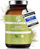 QIDOSHA® Ginkgo Biloba 50:1 Extrakt Kapseln hochdosiert, TESTSIEGER...