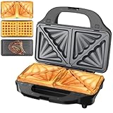 OSTBA APPLIANCE Multifunktionsgerät 3-in-1(Sandwichmaker, Waffeleisen,...