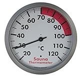 TFA Dostmann Analoges Sauna-Thermometer, 40.1053.50, Messung der Temperatur...