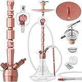 DILAW® Opal Shisha Set Hookah 93cm Aluminium Alu + LED Licht |...